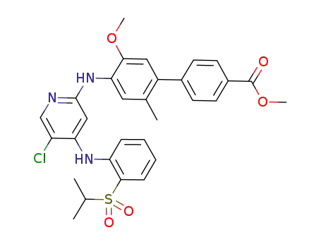 methyl 4'-(5-chloro-4-(2-(isopropylsulfonyl)phenylamino)pyridin-2-ylamino)-5'-methoxy-2'-methylbiphenyl-4-carboxylate