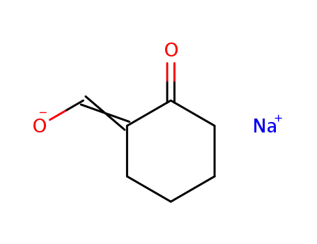 Molecular Structure of 55735-44-9 (Cyclohexanone, 2-(hydroxymethylene)-, sodium salt)