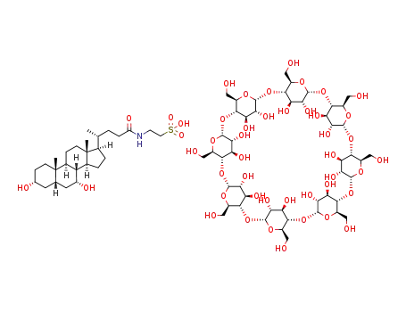 Molecular Structure of 1110779-44-6 (C<sub>48</sub>H<sub>80</sub>O<sub>40</sub>*C<sub>26</sub>H<sub>45</sub>NO<sub>6</sub>S)