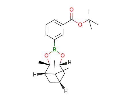 Molecular Structure of 1154427-21-0 (tert-butyl 3-((3aS,4S,6S,7aR)-3a,5,5-trimethylhexahydro-4,6-methanobenzo[d][1,3,2]dioxaborol-2-yl)benzoate)