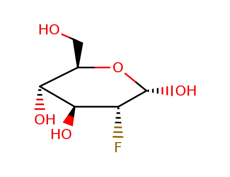 Molecular Structure of 7226-39-3 (2-FLUORO--ALFA-D-2-DEOXY-GLUCOSE)