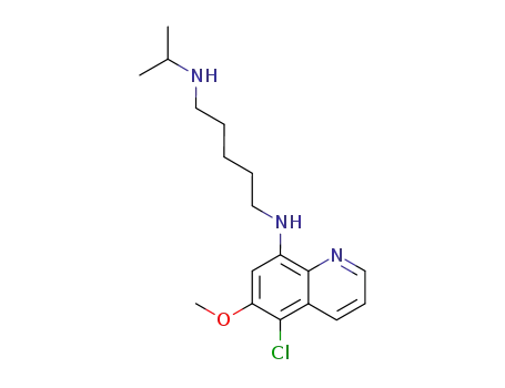 N-(5-chloro-6-methoxy-quinolin-8-yl)-N-propan-2-yl-pentane-1,5-diamine