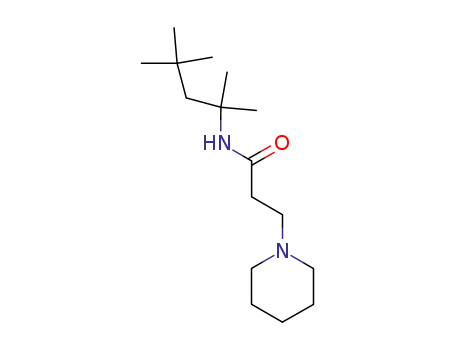 Molecular Structure of 88593-00-4 (3-piperidino-propionic acid-(1,1,3,3-tetramethyl-butylamide))