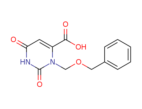 4-Pyrimidinecarboxylic acid, 1,2,3,6-tetrahydro-2,6-dioxo-3-[(phenylmethoxy)methyl]-