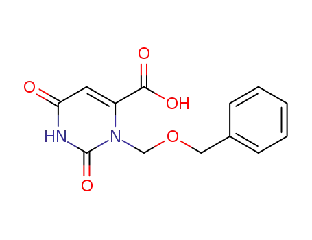 Molecular Structure of 1254836-16-2 (3-[(benzyloxy)Methyl]-2,6-dioxo-1,2,3,6-
tetrahydropyriMidine-4-carboxylic acid)