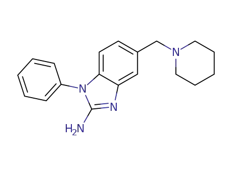 1H-Benzimidazol-2-amine, 1-phenyl-5-(1-piperidinylmethyl)-