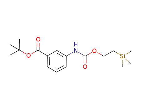 3-(2-trimethylsilanylethoxycarbonylamino)benzoic acid tert-butyl ester