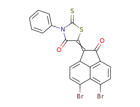 5-(5,6-dibromo-2-oxo-acenaphthen-1-ylidene)-3-phenyl-2-thioxo-thiazolidin-4-one
