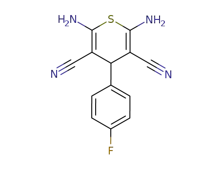 2,6-diamino-4-(4-fluorophenyl)-4H-thiopyran-3,5-dicarbonitrile