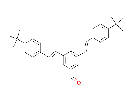 Molecular Structure of 439940-37-1 (3,5-bis-[2-(4-<i>tert</i>-butyl-phenyl)-vinyl]-benzaldehyde)