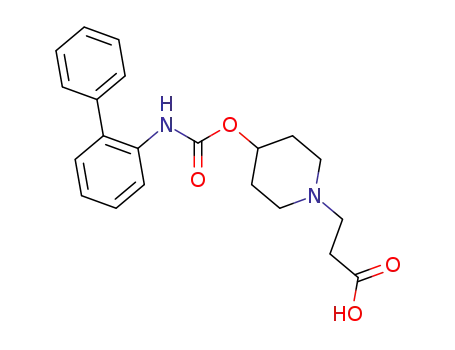 3-[4-[(2-phenylphenyl)carbamoyloxy]-1-piperidyl]propanoic acid