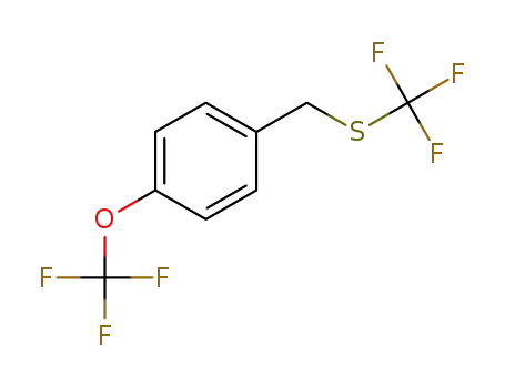 Molecular Structure of 1612253-30-1 (4-(trifluoromethoxy)benzyl trifluoromethyl sulfane)