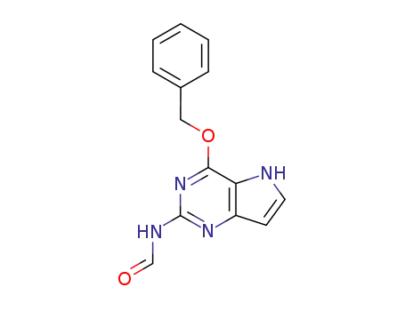 Formamide, N-4-(phenylmethoxy)-5H-pyrrolo3,2-dpyrimidin-2-yl-