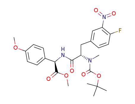 [(2S)-2-(tert-butoxycarbonylmethylamino)-3-(4-fluoro-3-nitrophenyl)propionylamino]-(R)-(4-methoxyphenyl)methyl ester