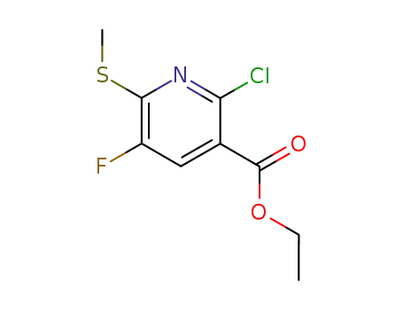 Ethyl 2-chloro-5-fluoro-6-(methylsulfanyl)pyridine-3-carboxylate