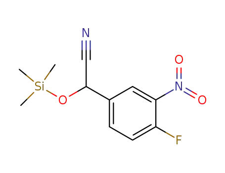 Molecular Structure of 202120-55-6 ((4-Fluoro-3-nitro-phenyl)-trimethylsilanyloxy-acetonitrile)
