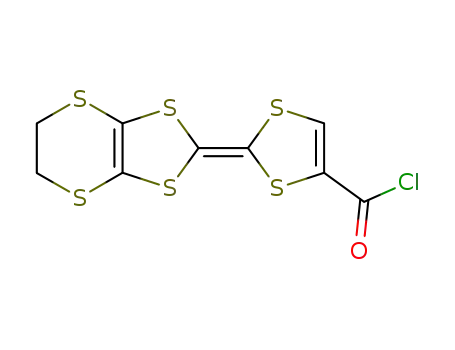 Molecular Structure of 251901-42-5 (1,3-Dithiole-4-carbonyl chloride,
2-(5,6-dihydro-1,3-dithiolo[4,5-b][1,4]dithiin-2-ylidene)-)