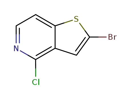 Molecular Structure of 28948-61-0 (2-BROMO-4-CHLOROTHIENO[3,2-C]PYRIDINE)