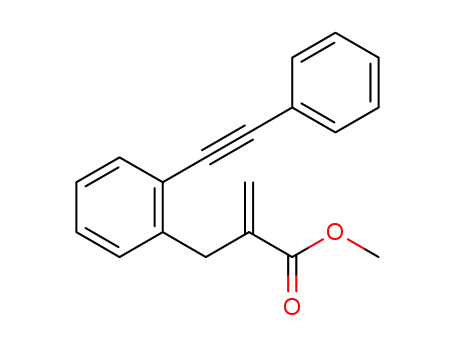 Molecular Structure of 1431563-05-1 (methyl 2-[2-(phenylethynyl)benzyl]acrylate)