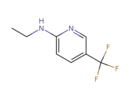 Molecular Structure of 89810-00-4 (2-Pyridinamine, N-ethyl-5-(trifluoromethyl)-)