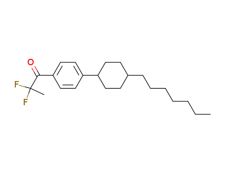 2,2-Difluoro-1-[4-(4-heptyl-cyclohexyl)-phenyl]-propan-1-one