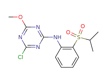 4-chloro-6-methoxy-N-[2-(propane-2-sulfonyl)phenyl]-1,3,5-triazin-2-amine