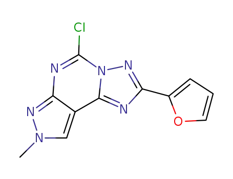 5-chloro-2-(furan-2-yl)-8-methyl-pyrazolo-[4,3-e][1,2,4]triazolo[1,5-c]pyrimidine