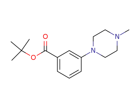 Molecular Structure of 251457-29-1 (3-(4-Methylpiperazinyl)-benzoic acid tert-butyl ester)