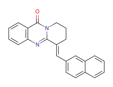 Molecular Structure of 1447710-54-4 ((6E)-6-(naphthalen-2-ylmethylidene)-6,7,8,9-tetrahydropyrido[2,1-b]quinazolin-11-one)