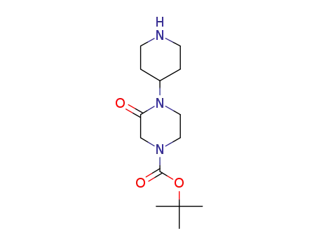 tert-butyl 3-oxo-4-(4-piperidinyl)-1-piperazinecarboxylate
