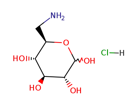 Molecular Structure of 4460-60-0 (6-AMINO-6-DEOXY-D-GLUCOSE HYDROCHLORIDE)