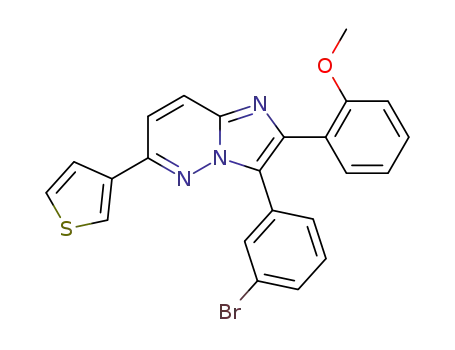 3-(3-bromophenyl)-2-(2-methoxyphenyl)-6-(thien-3-yl)imidazo[1,2-b]pyridazine