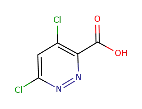 Molecular Structure of 1040246-87-4 (4,6-Dichloro-3-pyridazinecarboxylic acid)