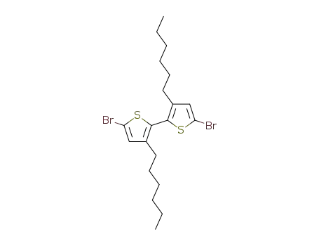 Molecular Structure of 170702-05-3 (5,5'-DibroMo-3,3'-dihexyl-2,2'-bithiophene)