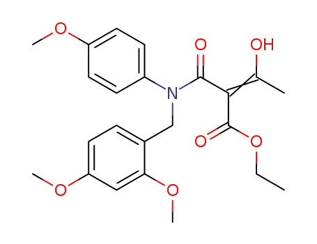 ethyl 2-((2,4-dimethoxybenzyl)(4-methoxyphenyl)carbamoyl)-3-hydroxybut-2-enoate