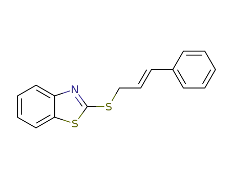 Molecular Structure of 69747-26-8 (Benzothiazole, 2-[[(2E)-3-phenyl-2-propenyl]thio]-)