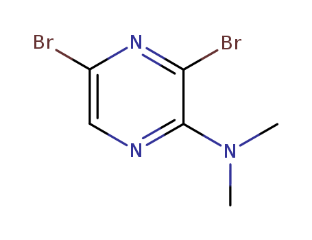 3,5-Dibromo-N,N-dimethylpyrazinamine 84539-07-1