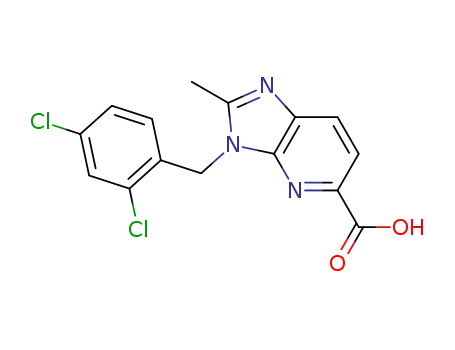 3-(2,4-dichlorobenzyl)-2-methyl-3H-imidazo[4,5-b]pyridine-5-carboxylic acid