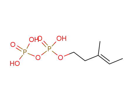 Molecular Structure of 51446-28-7 (Diphosphoric acid, mono(3-methyl-3-pentenyl) ester, (E)-)