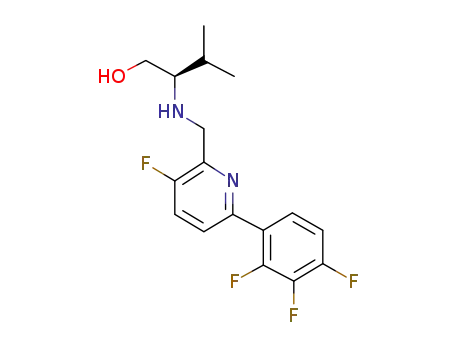 (2R)-2-({[3-fluoro-6-(2,3,4-trifluorophenyl)pyridin-2-yl]methyl}amino)-3-methylbutan-1-ol
