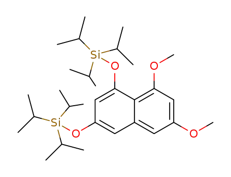 Molecular Structure of 1609191-92-5 (1,3-dimethoxy-6,8-bis(triisopropylsilyloxy)naphthalene)
