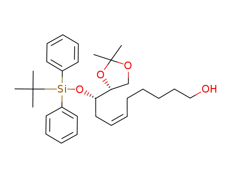 3-O-(tert-butyldiphenylsilyl)-1,2-bis-O-(1-methylethylidene)-5(Z)-undecene-1,2(R),3(S),11-tetrol