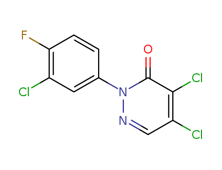 2-(3-CHLORO-4-FLUOROPHENYL)-4,5-DICHLORO-PYRIDAZINE-3-(2H)-ONE