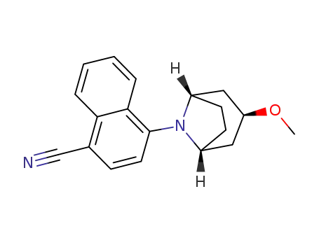 1-Naphthalenecarbonitrile,
4-[(3-endo)-3-methoxy-8-azabicyclo[3.2.1]oct-8-yl]-