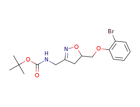 tert-butyl ((5-((2-bromophenoxy)methyl)-4,5-dihydroisoxazol-3-yl)methyl)carbamate