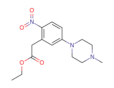 [5-(4-methyl-piperazin-1-yl)-2-nitro-phenyl]-acetic acid ethyl ester