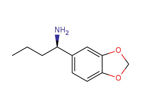 Molecular Structure of 181481-62-9 ((R)-1-Benzo[1,3]dioxol-5-yl-butylaMine)