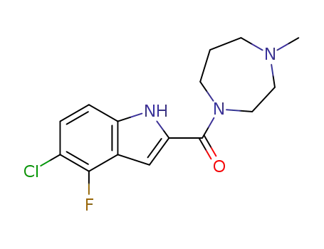 (5-chloro-4-fluoro-1H-indol-2-yl)-(4-methyl-1,4-diazepan-1-yl)methanone