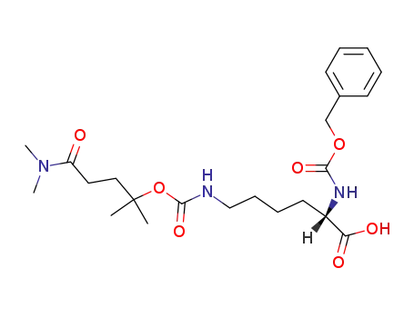 (S)-2-Benzyloxycarbonylamino-6-(3-dimethylcarbamoyl-1,1-dimethyl-propoxycarbonylamino)-hexanoic acid