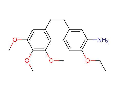 Molecular Structure of 1221157-03-4 (2-ethoxy-5-(3,4,5-trimethoxyphenethyl)benzenamine)